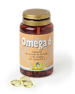 Omega-6 (onagra + borraja) - aceites grasos (100 cap)
