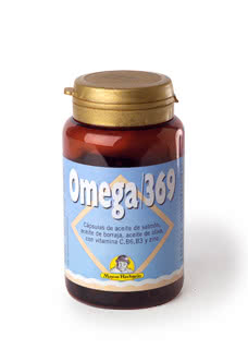 Omega-369 (saumon+bourrache+olive) - gras huiles (100 cap)