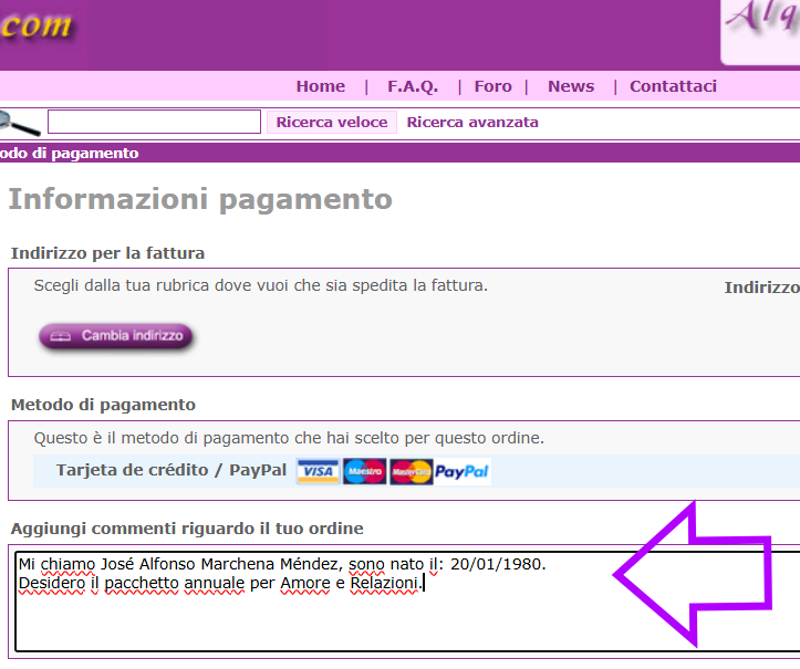 Commenti sulla divinazione
